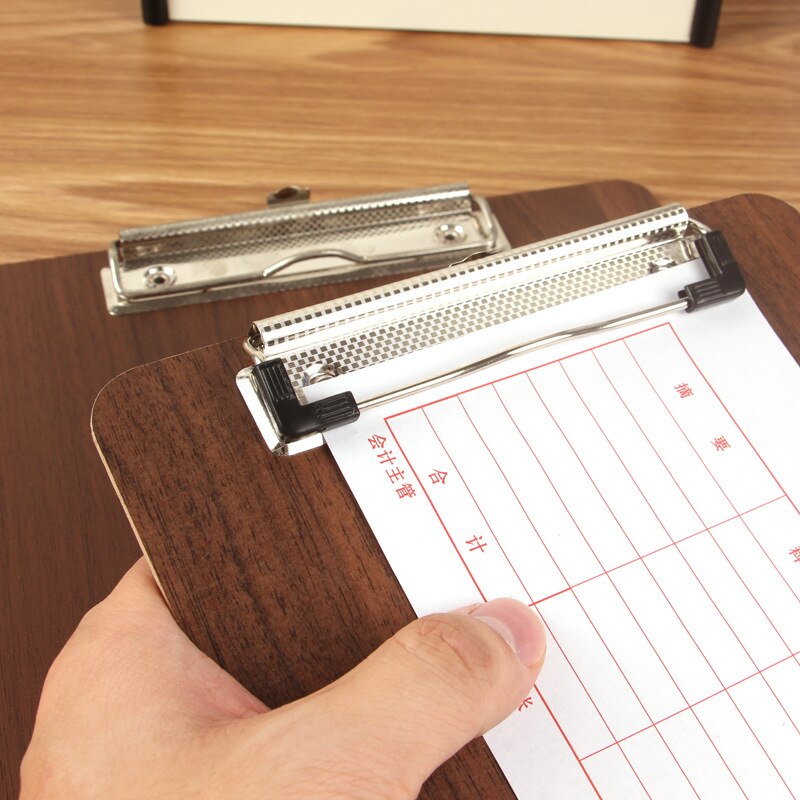 A4/A5 Wooden Memo Clipboard Meeting Record Writing Clip Board Can Hangable Student Drawing Folder File Hardboard Office