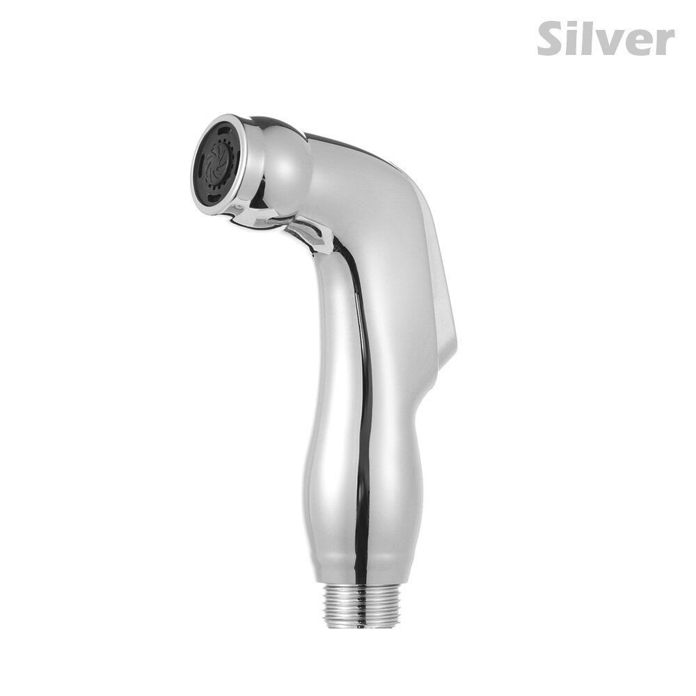 1Pc Nuttig Handheld Bidet Sproeier Chrome Abs Handheld Bidet Kraan Badkamer Douchekop Sproeier Waterbesparende Sprinkler: silver