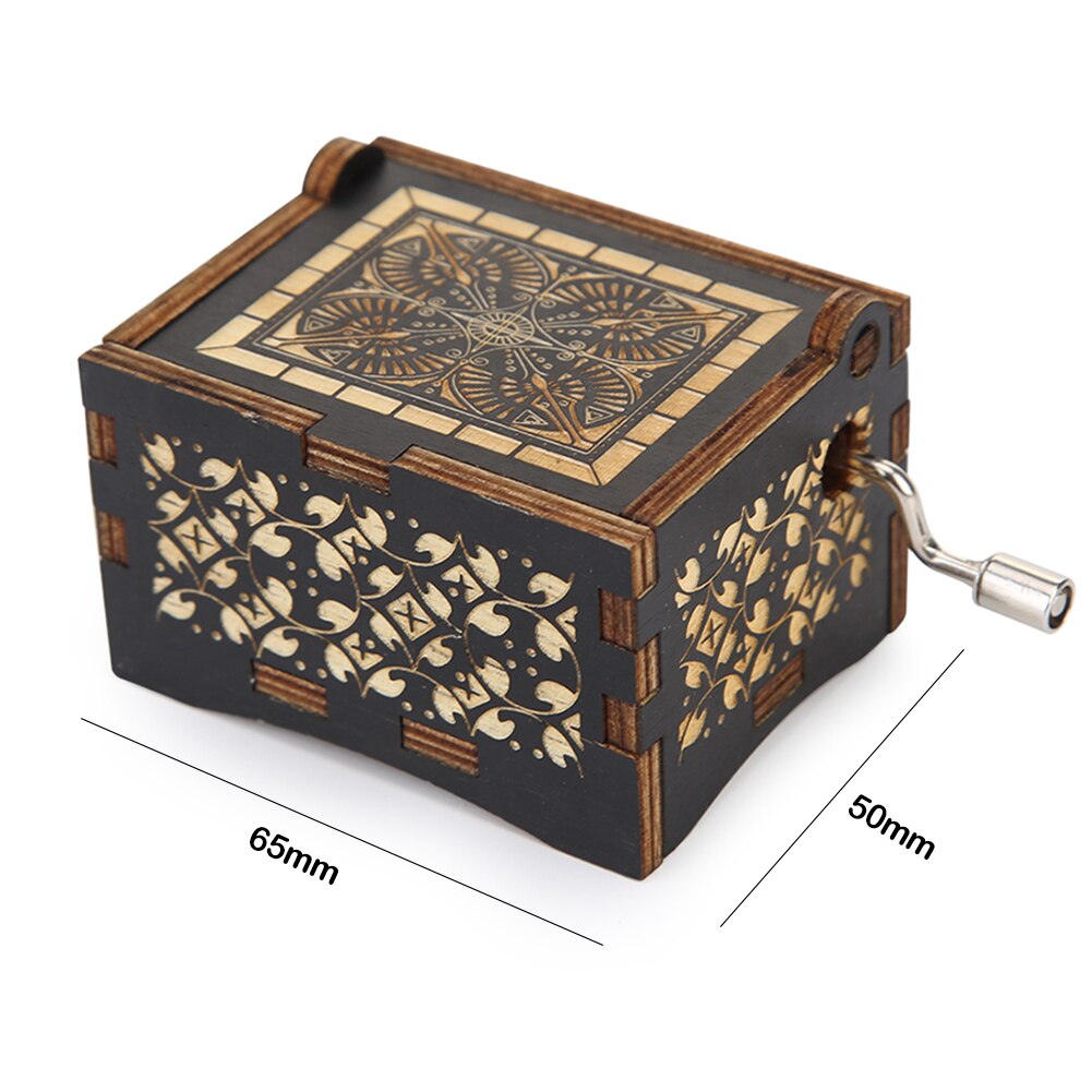 Classic Rotating Dancer Hand Crank Musical Boxes Romantic Classic Piano Model Dancing Ballerina Music Box Birthday Wedding: E 65x50x38mm