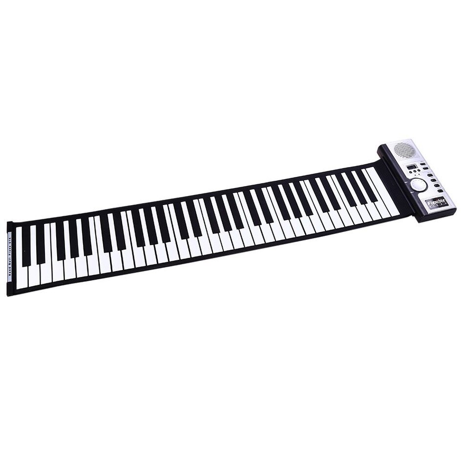 Draagbare 61 Toetsen Roll up Keyboard Flexibele Piano 61 Toetsen Siliconen MIDI Digitale Keyboard Piano Flexibele Elektronische Roll Up Piano: Default Title