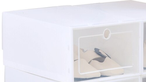 Transparante Plastic Schoenendoos Schoen Opslag Artefact Schoen Opbergdoos Schoenendoos Japanse Schoen Boxs Flip Lade Boxs: C