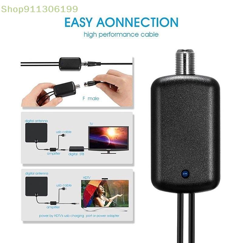 1 Stück hochwertiger HDTV-Antennen verstärker 4k rausch armer TV-Signal verstärker mit hoher Verstärkung uhd Fernseher Zubehör