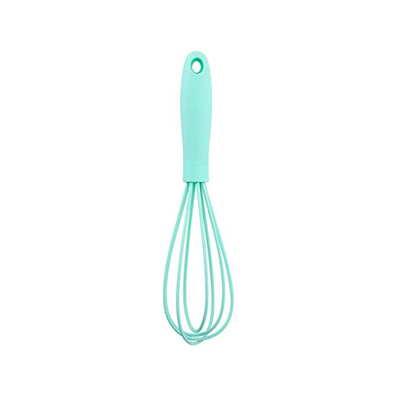 Kitchen Silicone Whisk Egg Beater 17cm Egg Mixer Kitchen Utensil Egg Tools Cooking Foamer Wisk Cook Blender: Green