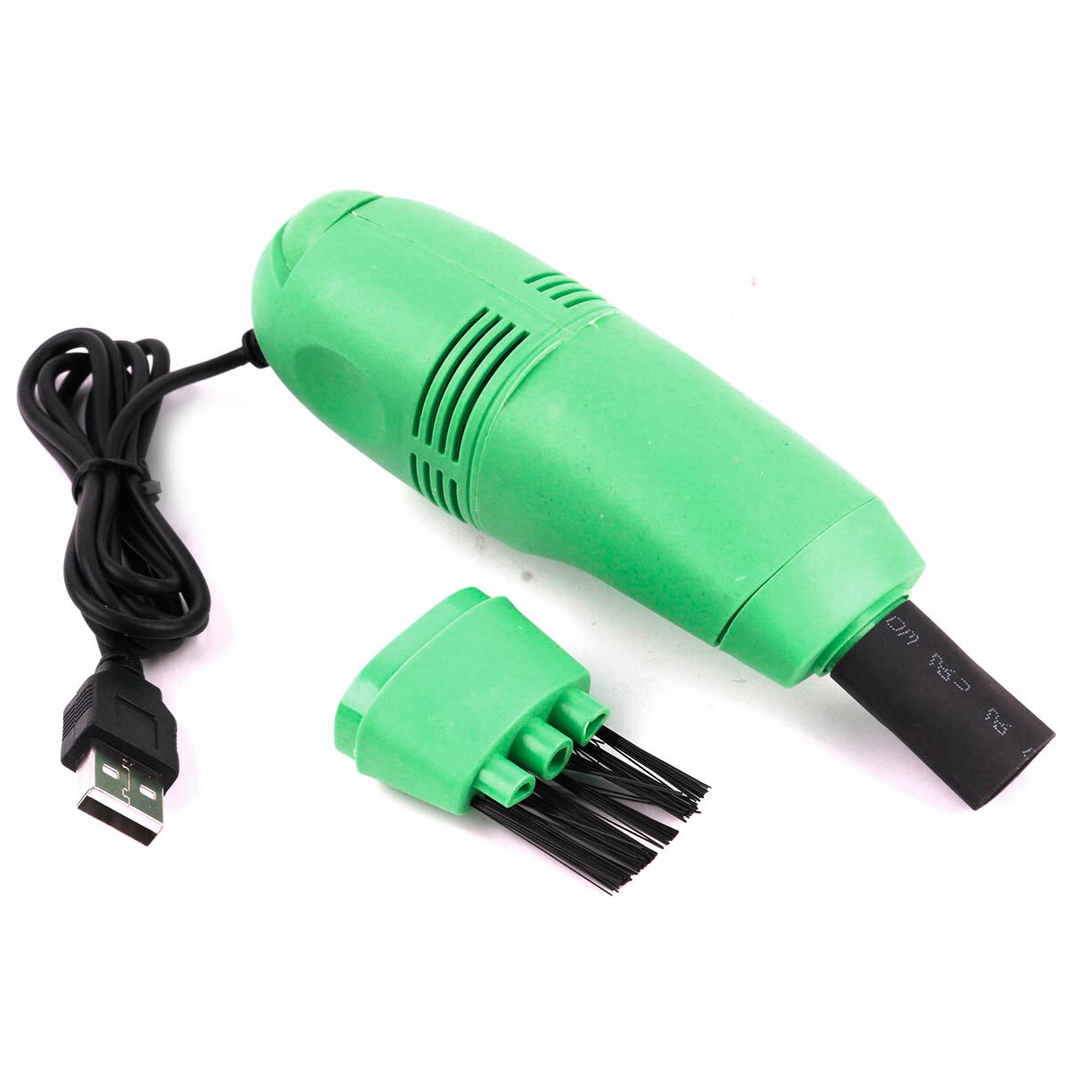 Computer Keyboard Vacuum Cleaner USB Mini Vacuum Cleaner Mini Cleaner Computer for PC Laptop Desktop Notebook Brush Dust Kit: Green
