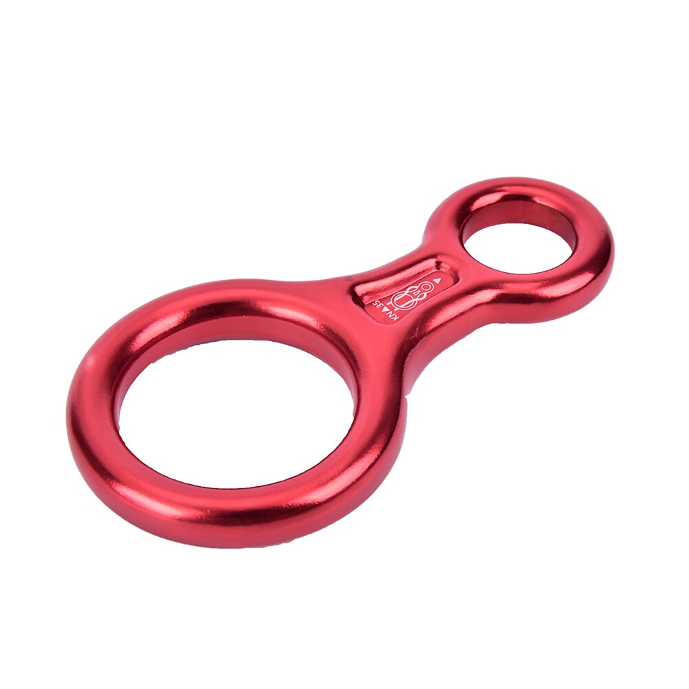 Mountaineering Rappel Rock Climbing Gear Belay Descender Figure of 8 Aluminum 35KN Rescue Gear Equipment Abseiling Ring