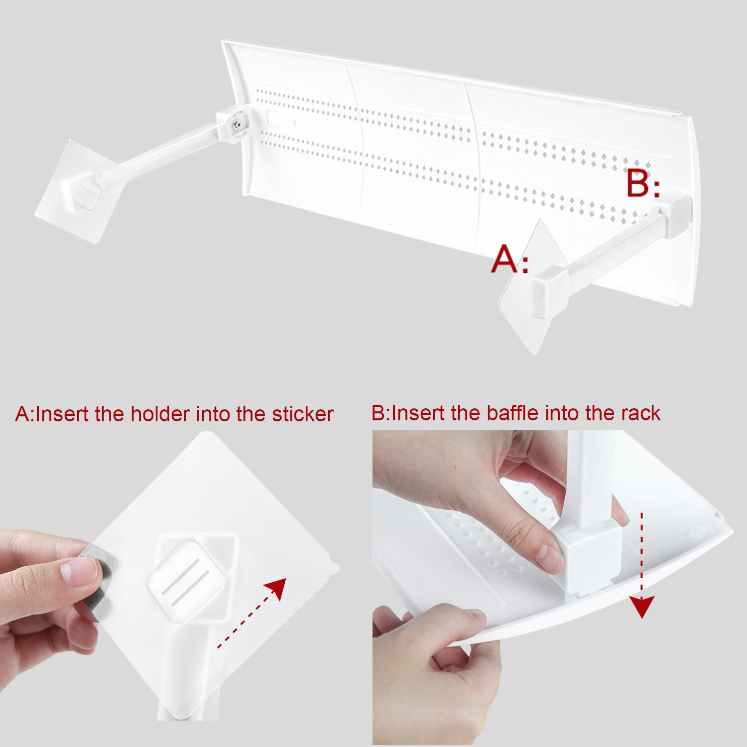 Air Conditioner Wind Deflector Retractable Anti Direct Blowing Air Conditioner Shield for Bedroom Children Room Home Supplies