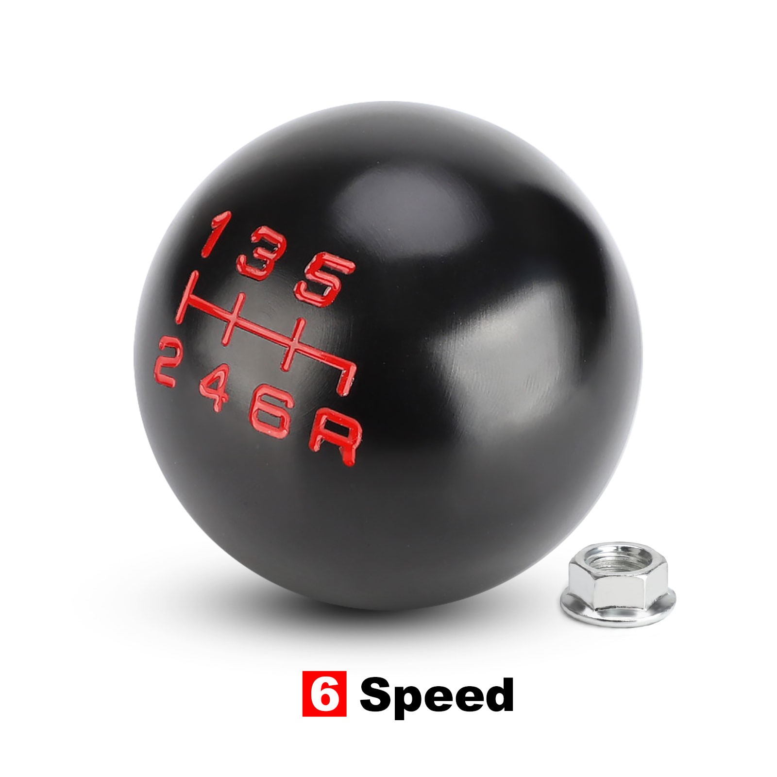 Pommeau de levier de vitesse en aluminium, 5/6 vitesses, en forme de boule, M10 x 1.5, pour Honda Fit Civic City FD2 FN2 EP3 TYPE R DC2 DC5 AP1 AP2 S2000 F20C: GRIS