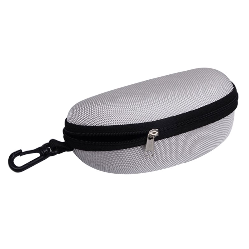 11 Kleuren Zonnebril Leesbril Draagtas Hard Zipper Box Travel Pack Pouch Blauw Licht Blokkeren Bril Case: Silver