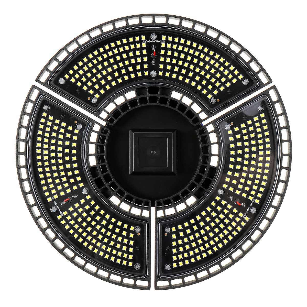 Super Bright E27 LED Garage Light Deformable Ceiling Light for Home Warehouse Workshop Folding Three-Leaf Deformation Lamp