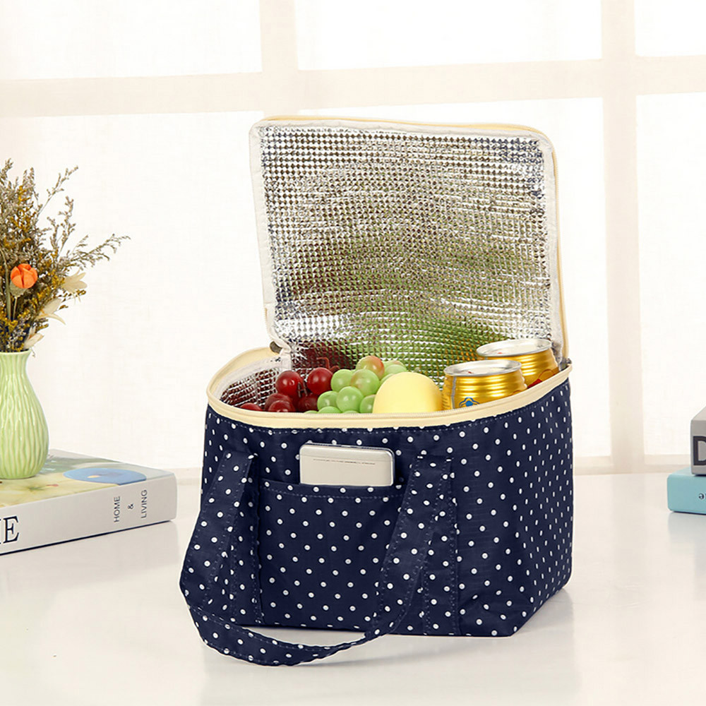 Bærbar madpakke mad picnic tasker til kvinder børn bærbar isoleret termisk køler madkasse totalisator opbevaringstaske picnic