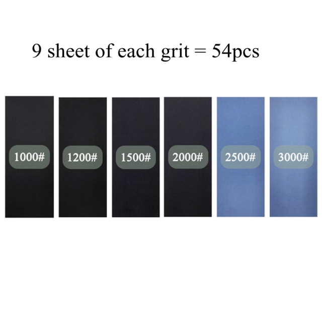 20pc Set di carta vetrata 1000/2000/3000/5000/7000 grana carta abrasiva carta abrasiva abrasiva ad acqua/a secco per lucidatura di metalli in legno Automotive: GRAY