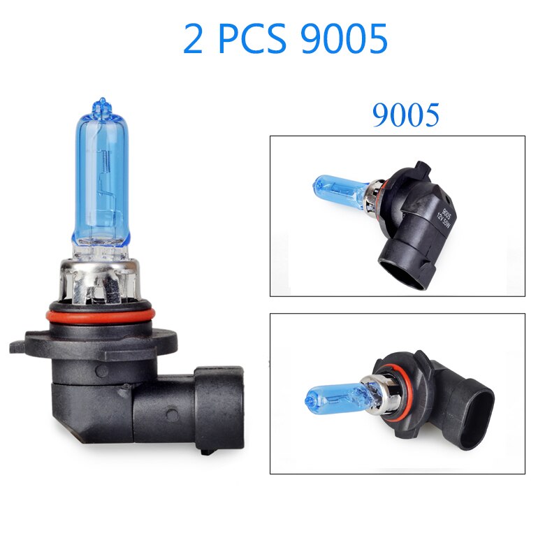 Lámpara halógena para el coche, bombilla de faro H4, H7, H11, H1, 9005, 9006, HB3, HB4, superbrillante, 55W, 5500K, blanco, original, 2 uds, lo más: 2 PCS 9005