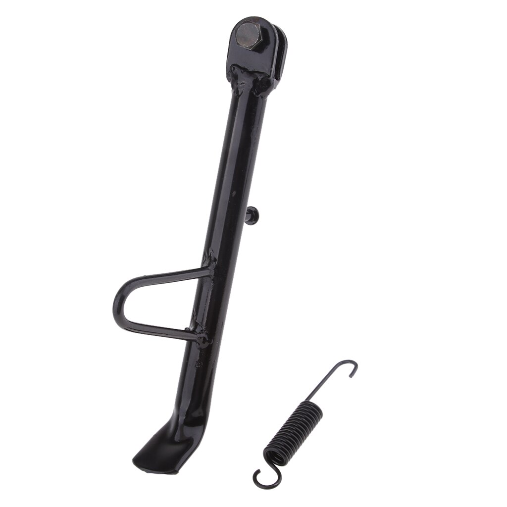 Motorrad Universal- Ständer Seite Seitenständer Parkplatz Gestell Unterstützung Fuß Rolle E-Fahrrad 21cm Schwarz