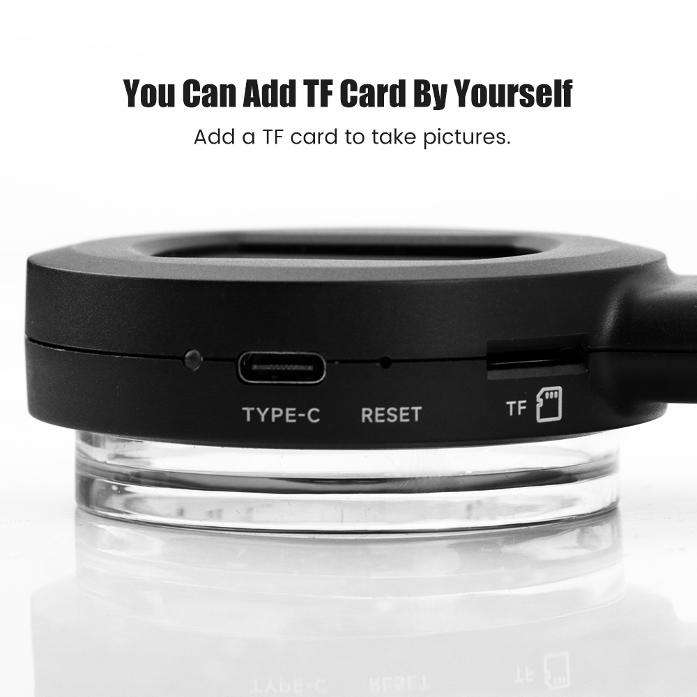 2‘’ Digital Microscope 100X Zoom Magnifying Glass with Light Coin Magnifier with 2 Color Light Mode Windows/Mac Compatible