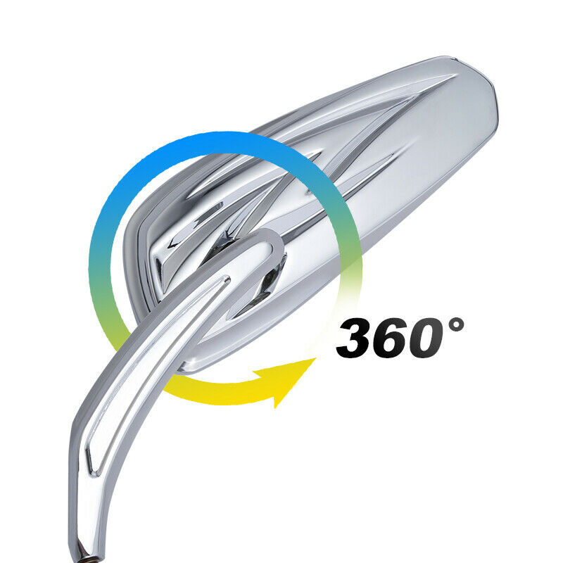 Motorcycle 8MM Rear View Mirrors For Harley Sportster Softail Road King Glide XL1200C N FLSTFB FXDF FLSTF FLHYUC FLTRX Fat Boy