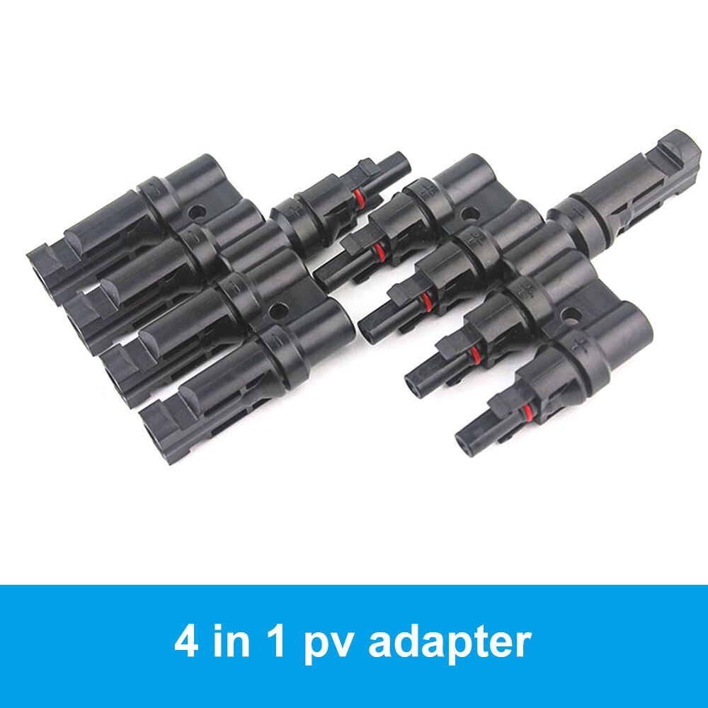 solar panel accessories parallel solar connector for solar power system: 4 in 1
