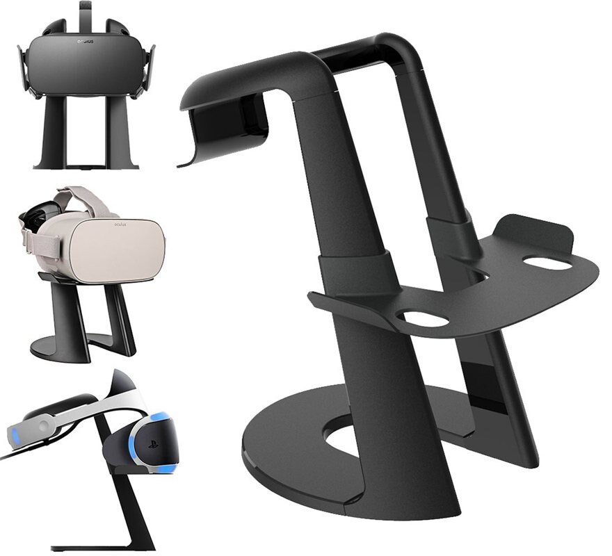 Vr Stand, Virtual Reality Headset Display Houder Voor Alle Vr Bril-Htc Vive, Sony Psvr, oculus Rift, Oculus Gaan, Google Daydre: Default Title