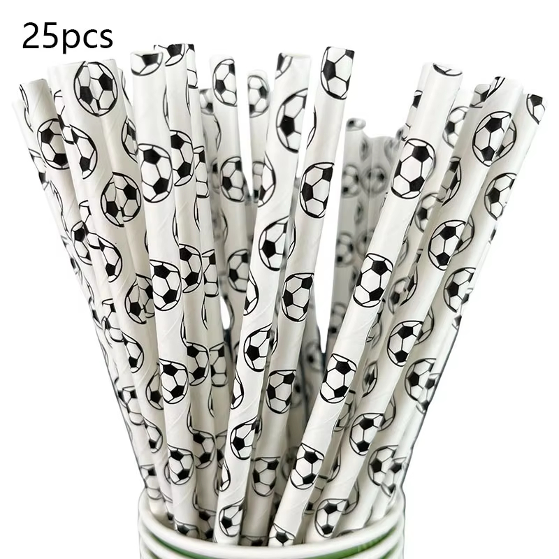 Voetbal Verjaardag Wegwerpservies Voetbal Papieren Borden Kopjes Servetten Tafelkleed Banner Sport Voetbal Thema Feestdecoratie