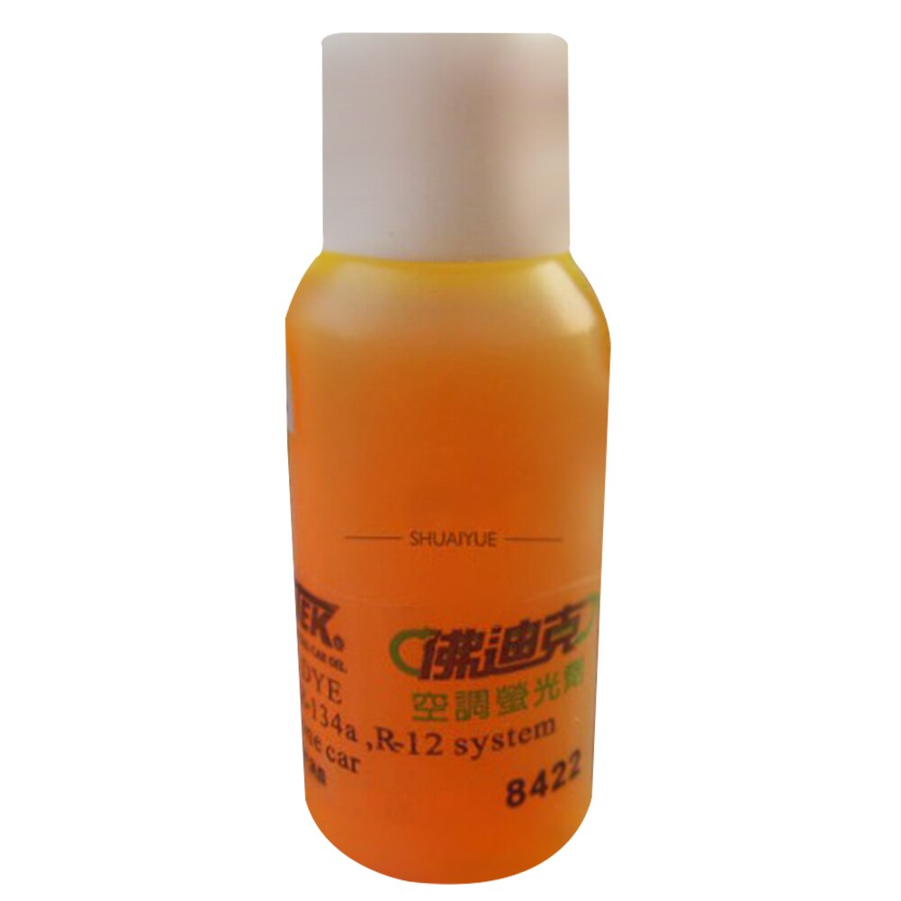 Leak Detection Agent Universal Fluorescent Leak Detector Test Dye Agent Automotive Air Conditioning Repair Tool: Black