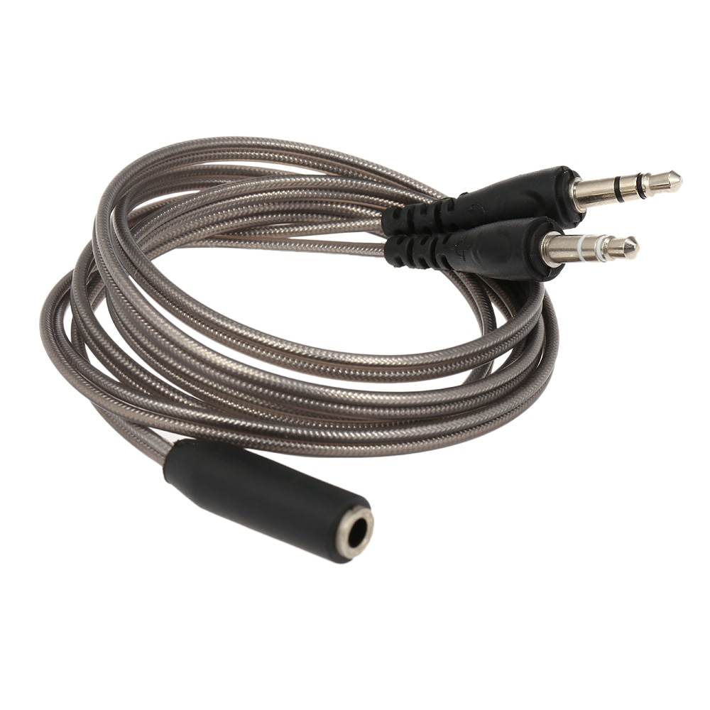 3.5 Mm Audio Splitter Kabel Y Splitter Jack 1 Female Naar 2 Male Adapter Kabel Converter Oortelefoon Microfoon Cord Voor laptop