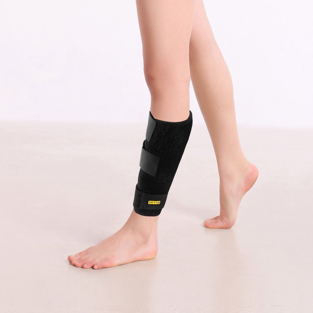 Outad Kalf Brace Verstelbare Neopreen Shin Spalken Been Compressie Wrap Ondersteuning Voor Getrokken Kuitspier Pijn Gescheurd Kalf Letsel