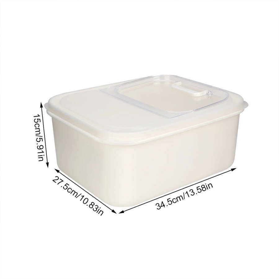 Pet Food Container Large Capacity Cat Dog Food Storage Box Container Bucket with Measuring Cup (Two Size Option)