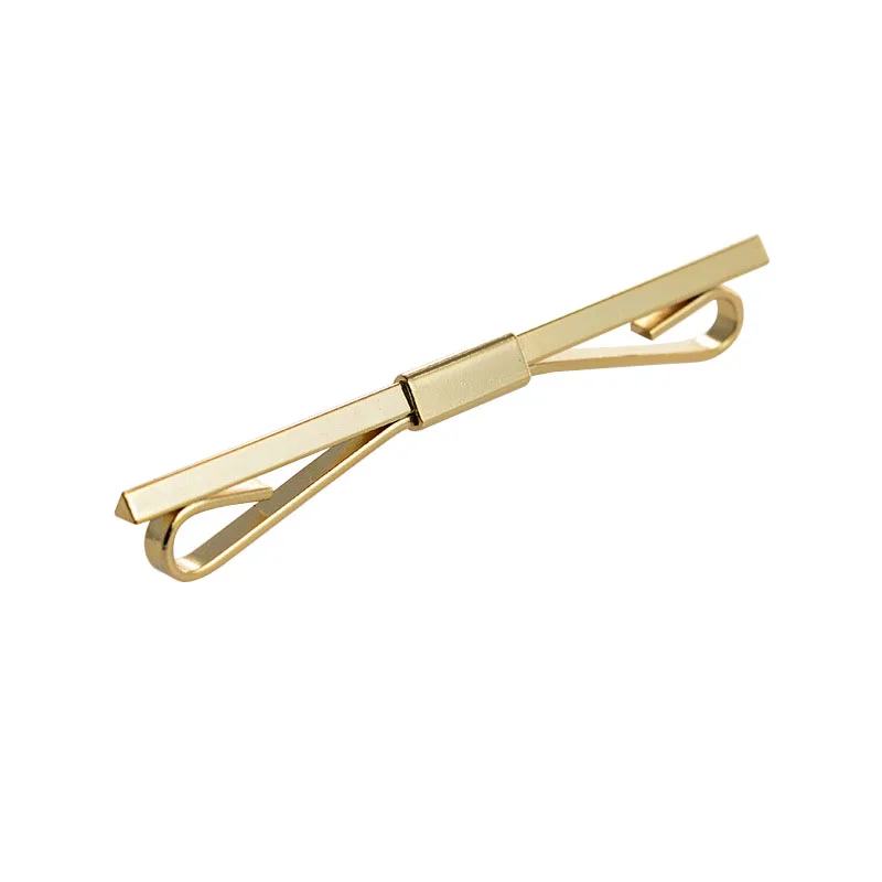 Hochwertige Kupfer-Kragen-Bar-Anstecknadel für Herren, goldfarben, zweifarbige Clips, Revers, -Brosche: Antikes Gold überzogen