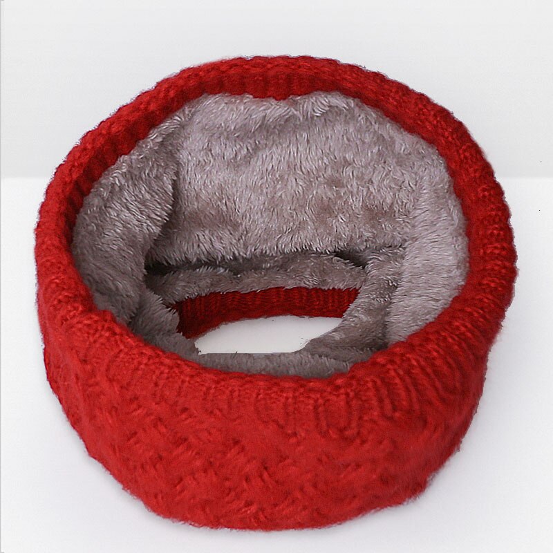 Women Winter Scarf For Women Men Knitted Baby Ring Scarf Children Scarf Neck Cotton Thickened Collar Scarves For Girls: D