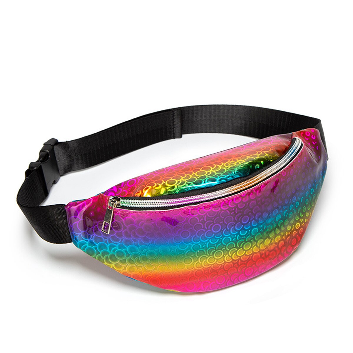 neue Taille Tasche Regenbogen Farbe Pailletten Fanny Pack Brieftasche Geldbörsen Brust Pack Frauen Mädchen Reisen Handy Tasche: 3