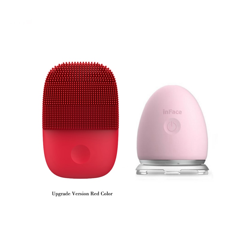 Xiaomi Inface Ultrasonic Ion Skin Cleaning Instrument And Face Facial Vibration Massage Ion Introduction Skin Tender And Shiny: XM-YP-508-R-P