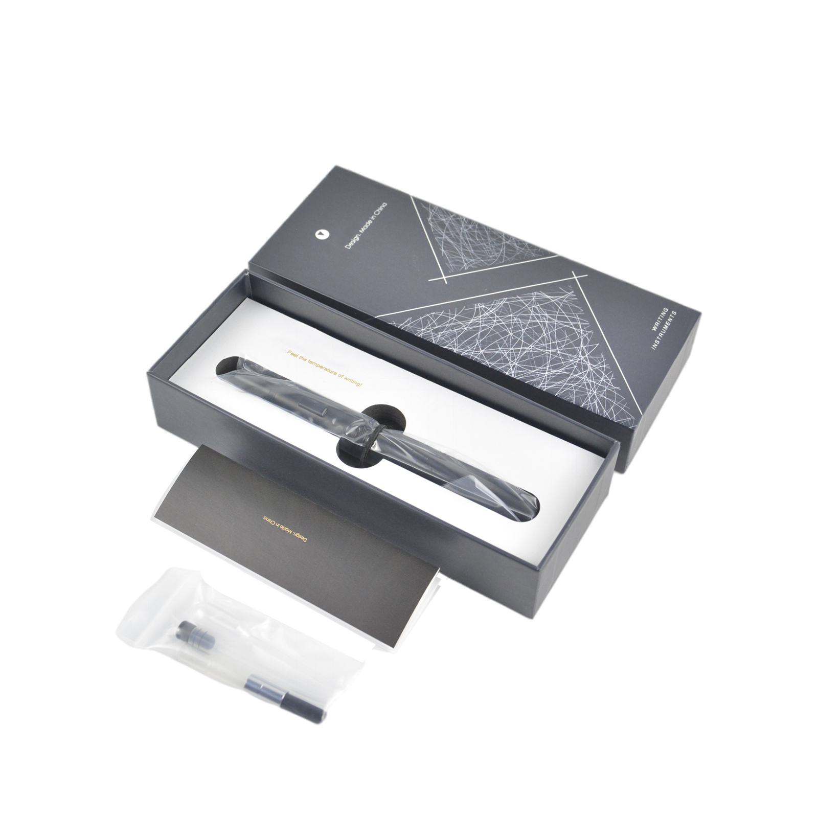 MAJOHN A1 Press Fountain Pen Retractable EF Nib 0.4mm Metal Matte Black writing Ink Pen with Converter for students