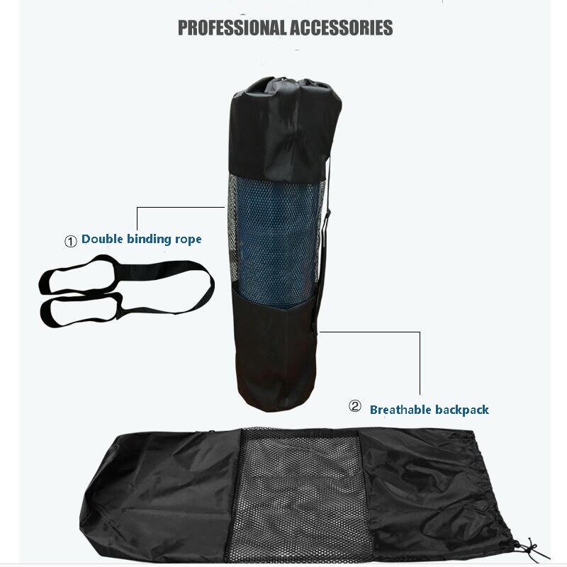 Suede Rubber Yoga Mat - 183x61cm - 3.5mm Thick - Non-slip Fitness Gym Pilates Exercise Pad