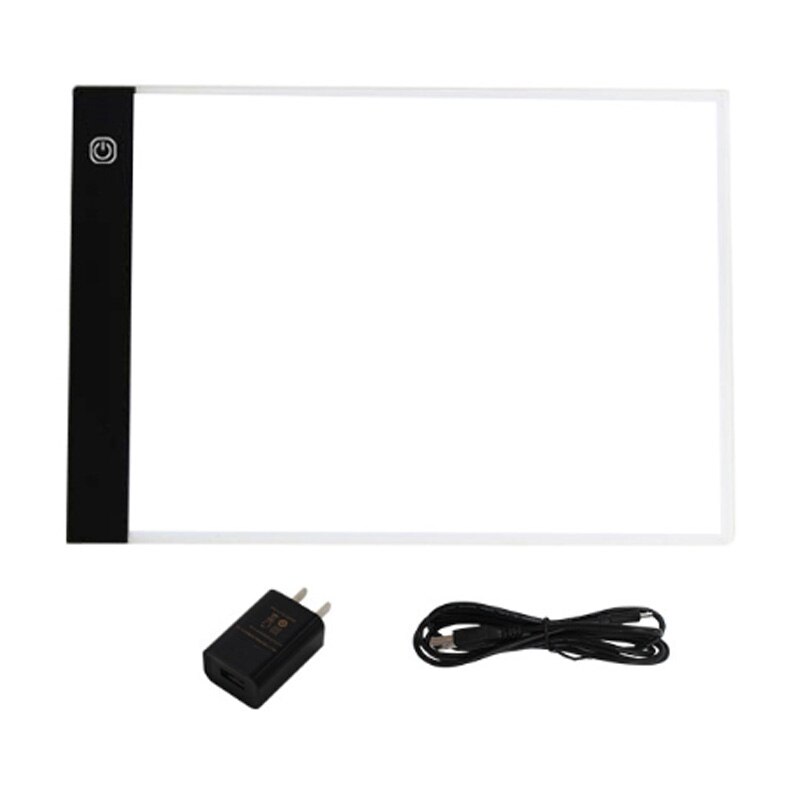 Dimmable A4 Size Led Light Pad Tablet Eye Protection Copy Board Diamond Embroidery Drawing Tablet Kids US Plug