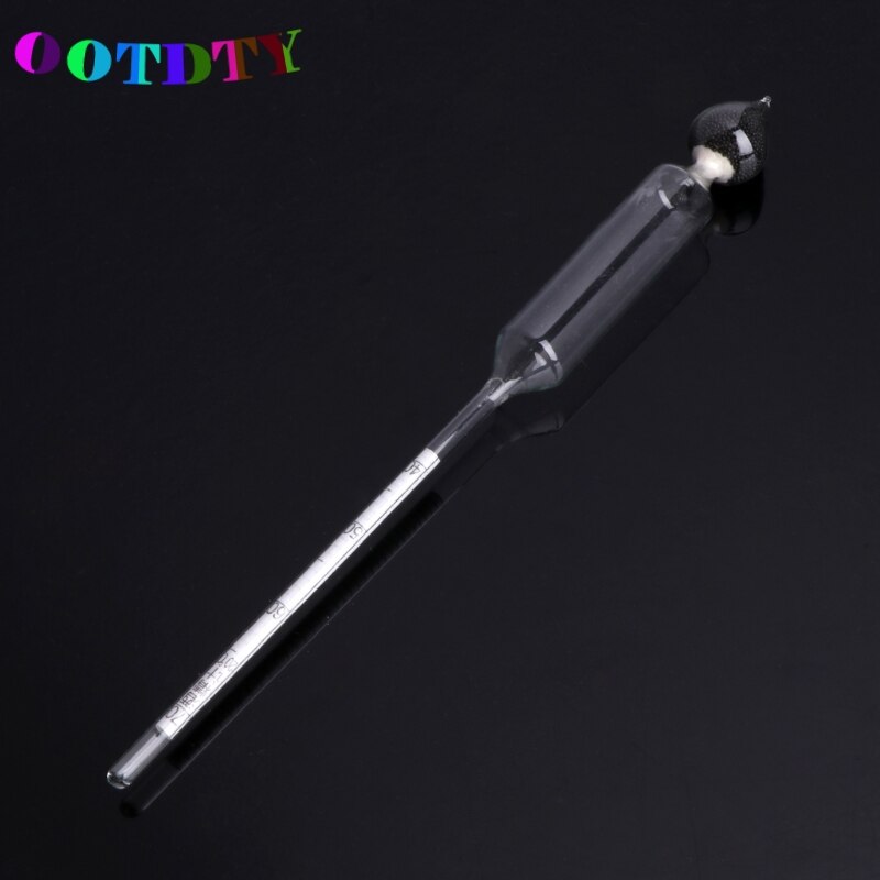 Ootdty 3 stk/sæt 0-100%  hydrometer alkoholmåler tester sæt alkoholkoncentrationsmåler + termometerstøtte