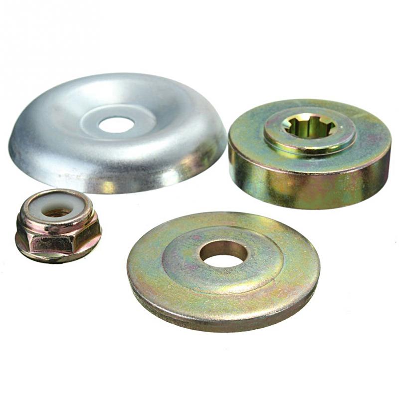 4 pièces de rechange boîte de vitesses en métal, Kit de fixation d'écrou à lame pour débroussailleuse