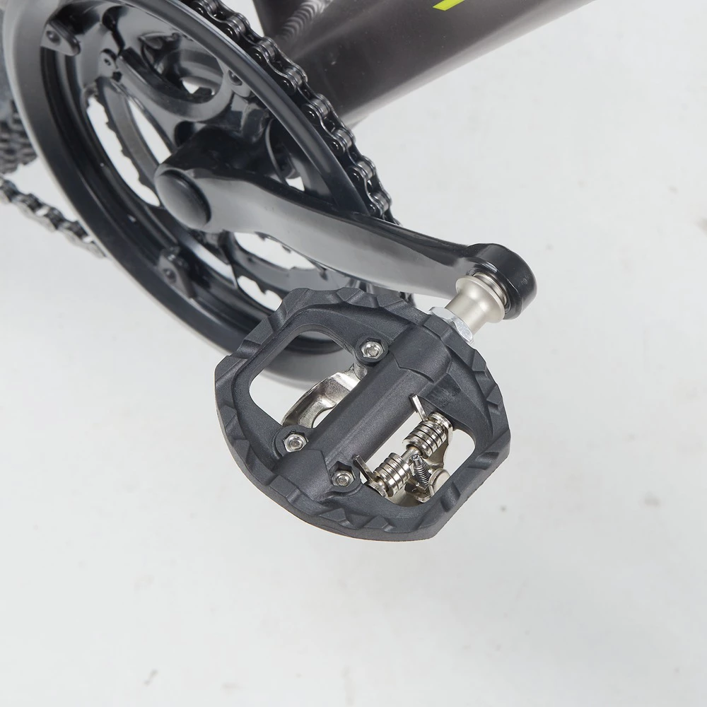 Pedal de bicicleta de montaña RACEWORK SPD-A530 Pedal de bloqueo antideslizante 2 en 1 con tacos SH51 Pedal de bloqueo de bicicleta MTB y Pedal plano de carretera