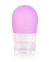 OnnPnnQ Portable Round Silicone Travel Bottles Cosmetics Shampoo Container Candy Color: Purple S
