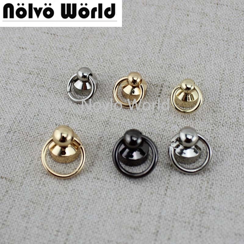 100pcs 4colors screws Round Head Solid Nail Leather Screw Rivet Bags Decoration