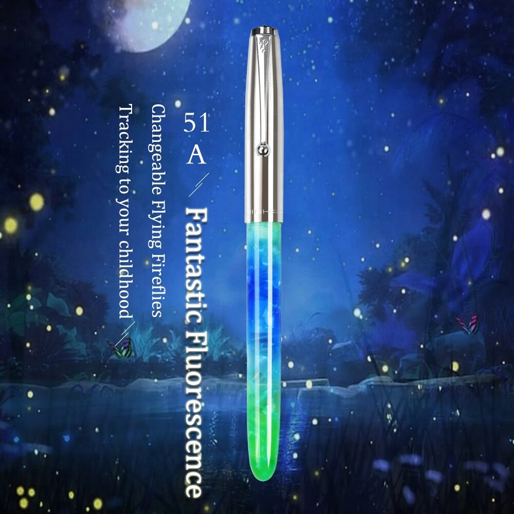 Jinhao 51a akryl/tre fyllepenn blekk penn kalligrafipenn ef/f/håndlaget erstatning fude nib skrivesaker kontor skolerekvisita