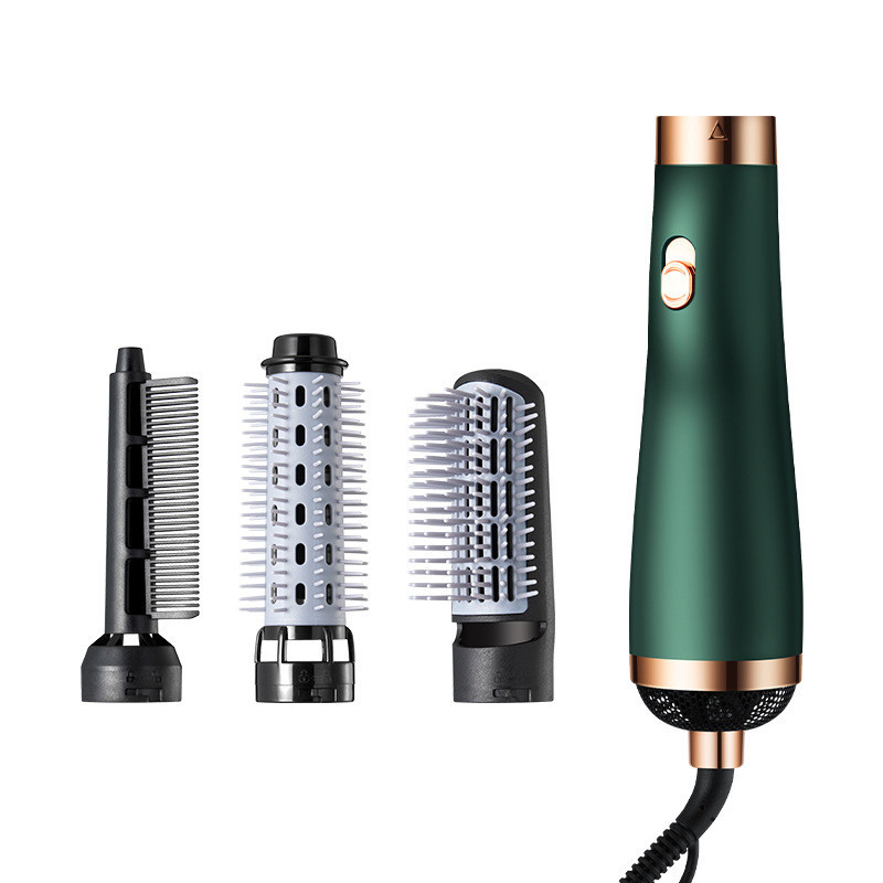 Multifunctionele 3 In 1 Föhn Borstel Steil Haar Kam Haar Krultang Een Stap Air Brush Vrouwen Roterende Haar droger Borstel: eu stekker / 2
