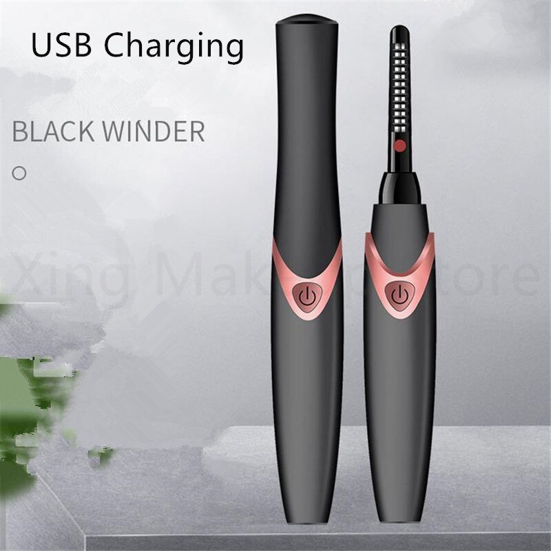 Portable Usb Opladen Elektrische Wimperkruller Verwarming Perm Wimperkruller Wimpers Curling Clip Makeup Tools 20
