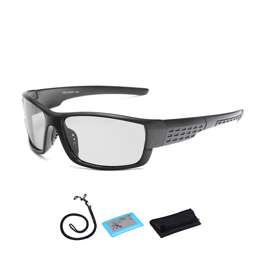 Gafas polarizadas y fotocromáticas para pescar, lentes deportivas polarizadas para hombre y mujer, gafas de sol con cuerda para conducir y pescar: F12 Matte