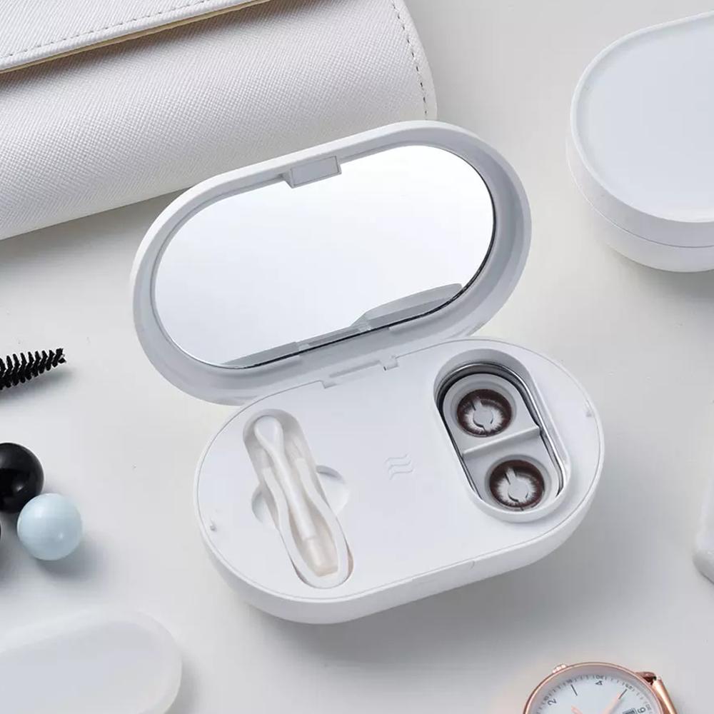 Ultrasonic Cleaner Contact Lens Cleaning Machine Contact Lens Accessories 56000Hz High Frequency Vibration Magnetic Charging