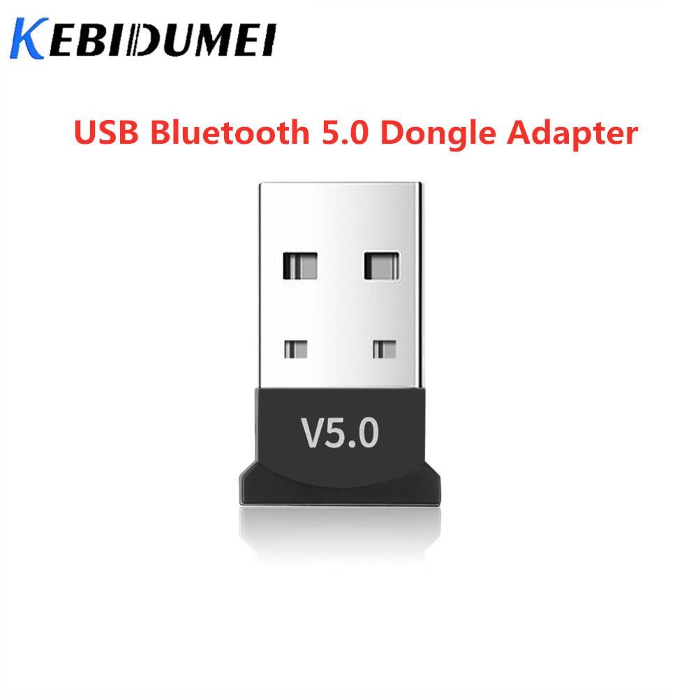 Kebidumei USB Bluetooth 5.0 Adapter Dongle Music Receiver Draadloze Mini USB Zender Ontvanger voor Laptop Muis Toetsenbord