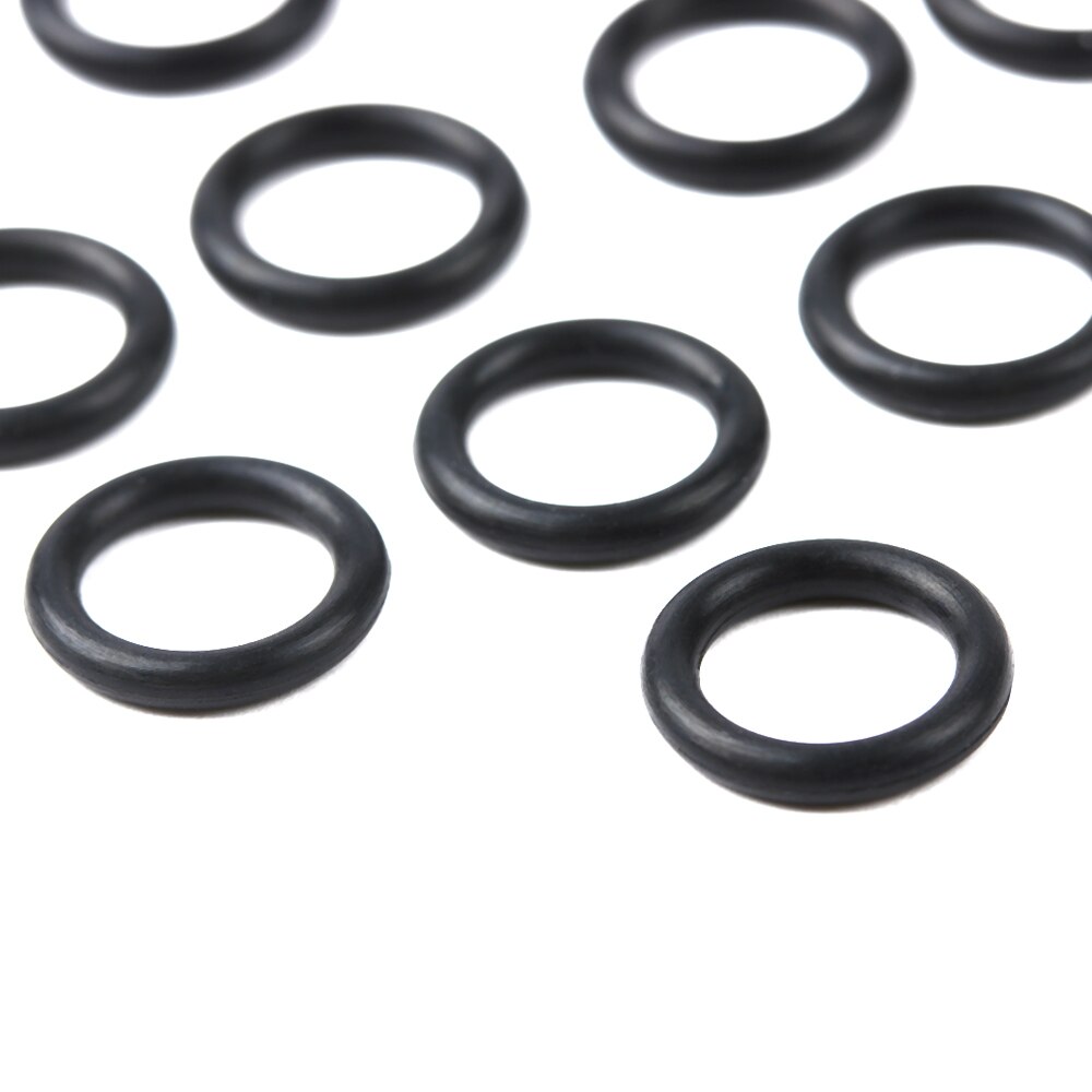 100Pcs Zwart Rubber O-Ringen Voor Wormen Wacky Rig O-Ring Tool Vissen Bite Indicator Rubberen Afdichting pakking Vissen Accessoires