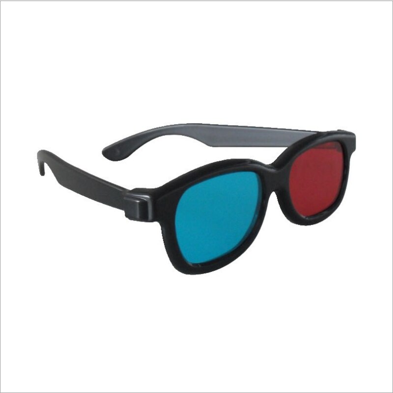 Black Frame Universal 3D Plastic glasses/Oculos/Red Blue Cyan 3D glass Anaglyph 3D Movie Game DVD vision/cinema