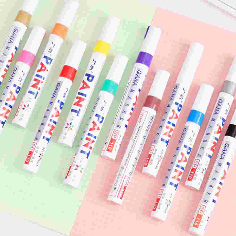 6pcs Paint Marker Pens Acrylic Paint Pens Oil Based Paint Markers Graffiti Markers