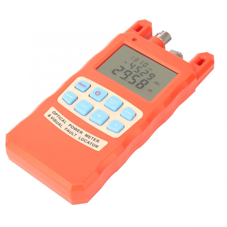 Portable All in All Fiber Optical Power Meter Visual Fault Locator Fiber Optic Cable Tester Handheld Fiber Optical Power Meter