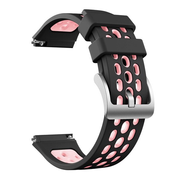 Siliconen Sport Horloge Band Voor Huawei Horloge Gt 2e Gt 2 E Originele Smartwatch Vervanging Band Polsband 22Mm Armband zachte Riem: Black light pink