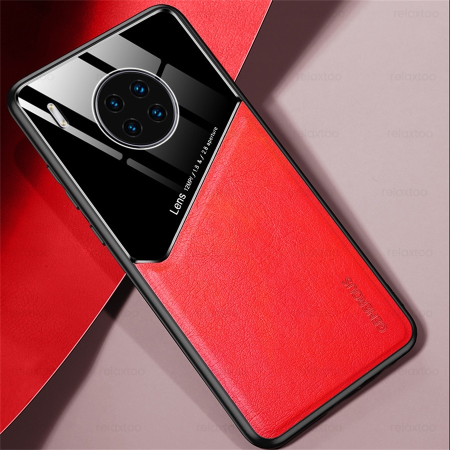 Suporte magnético do carro capa de couro para honra 50 lite caso em honer xonor honra 50 lite 50 luz nth-nx9 6.57 &quot;proteger coque: For Honor 50 / red-03